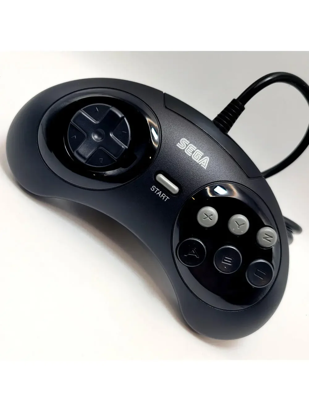 Retro-Bit Official Sega Genesis Controller 6-Button Arcade Pad - Black